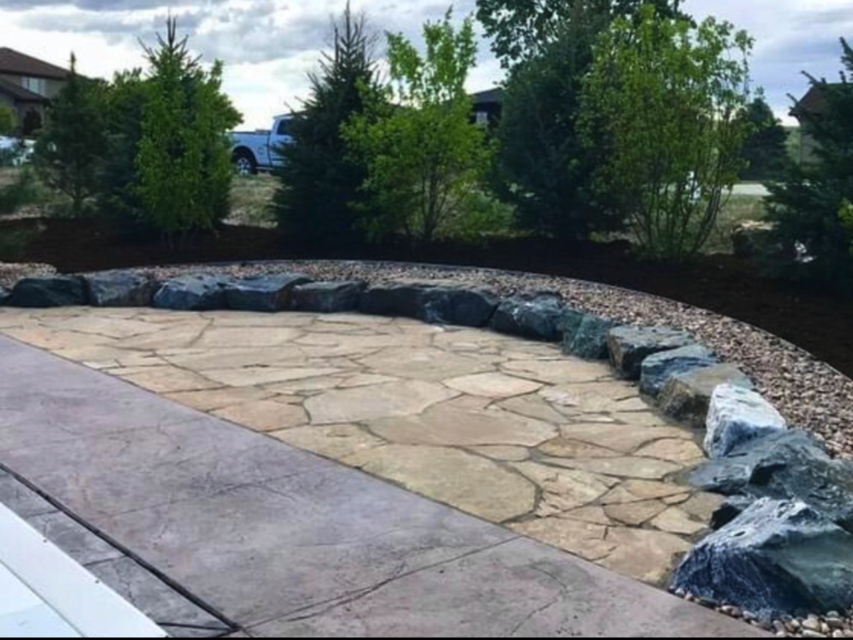 Custom Landscaping using natural stone | Boulders Landscaping